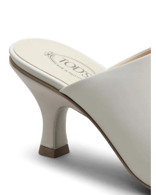 Tod's White Leather Sandal