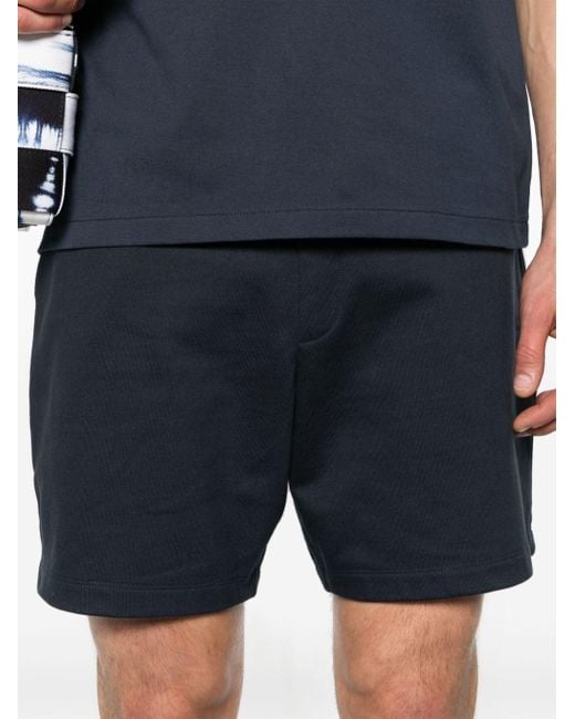 Michael Kors Blue Logo-embroidered Track Shorts for men