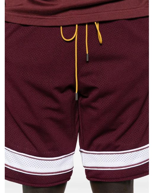 Shorts Sportivi Con Coulisse di Rhude in Red da Uomo