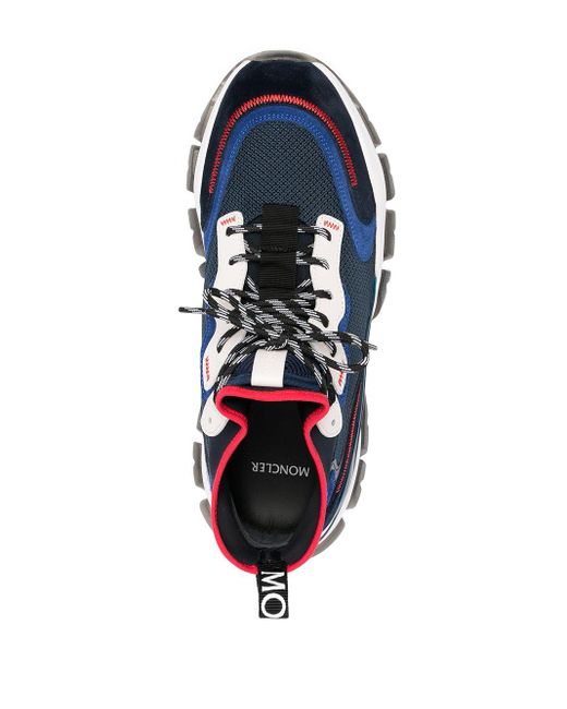 Moncler Leer Leave No Trace Sneakers in het Blauw voor heren - Lyst