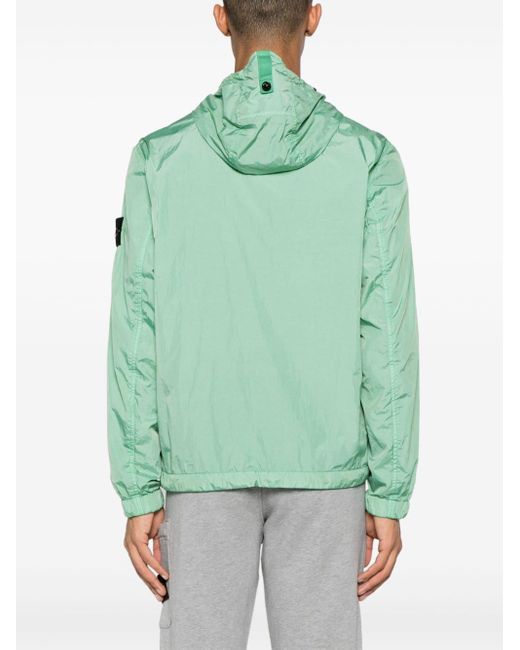 Stone Island Green Reps R-ny Hooded Jacket for men