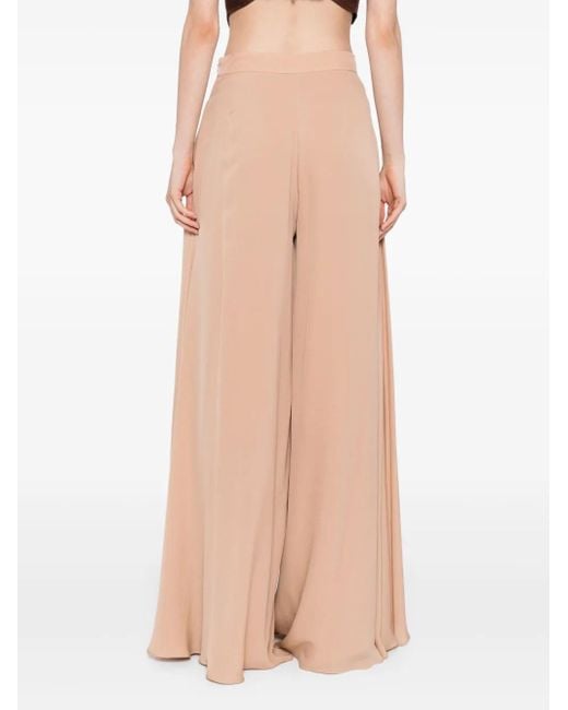 Elie Saab Natural Palazzohose aus Seide