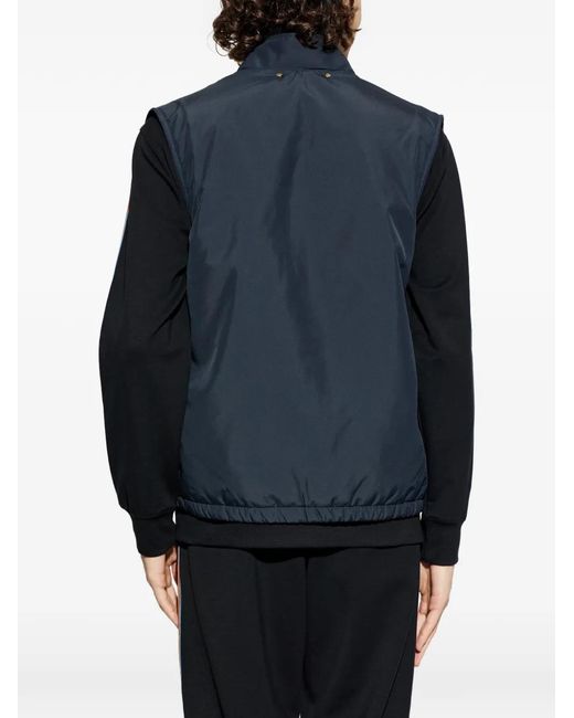 Paul Smith Blue Zip-Up Sleeveless Gilet for men