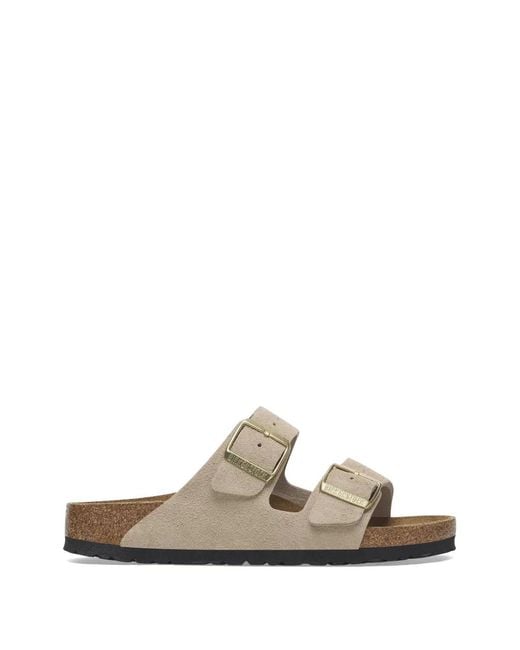 Birkenstock White Sandales Arizona À Boucles