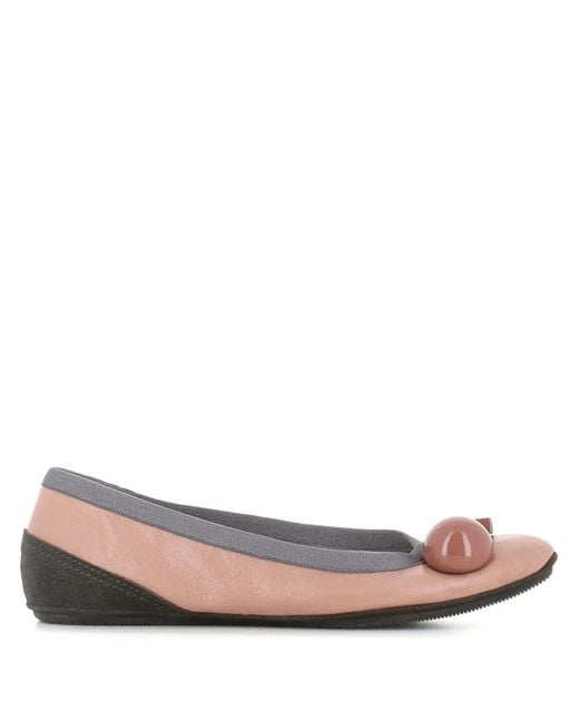 Dove Nuotano Gli Squali Pink Round Detail Ballet Flats
