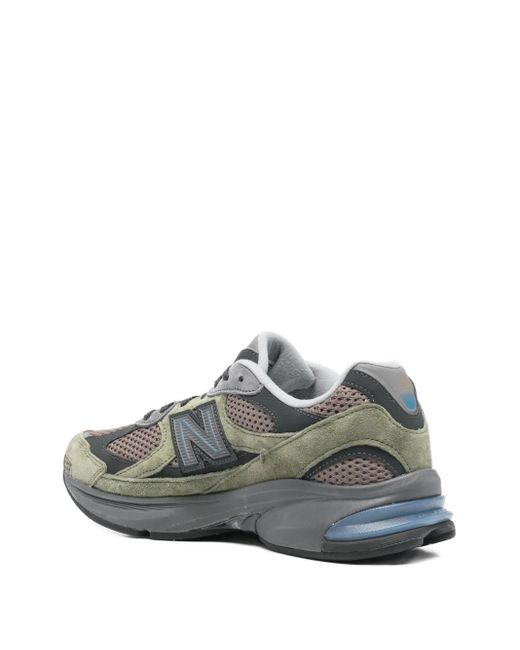 New Balance Gray 2010 Panelled Sneakers