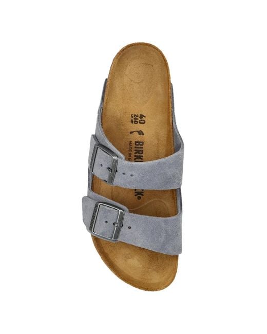 Birkenstock White Arizona Buckle-Fastening Sandals