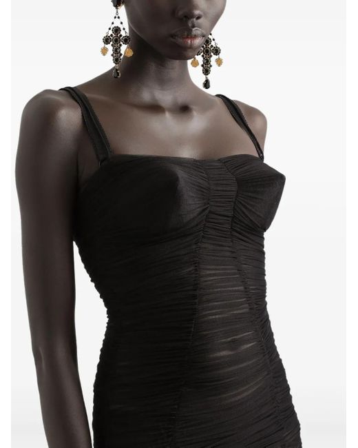 Dolce & Gabbana Black Midi Dress