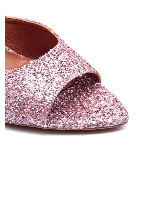Castagna Pink Connie Glitter-Embellished Sandals