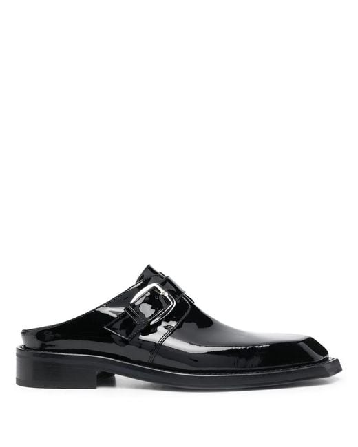 Martine Rose Black Chiesel-Toe Slip-On Mules