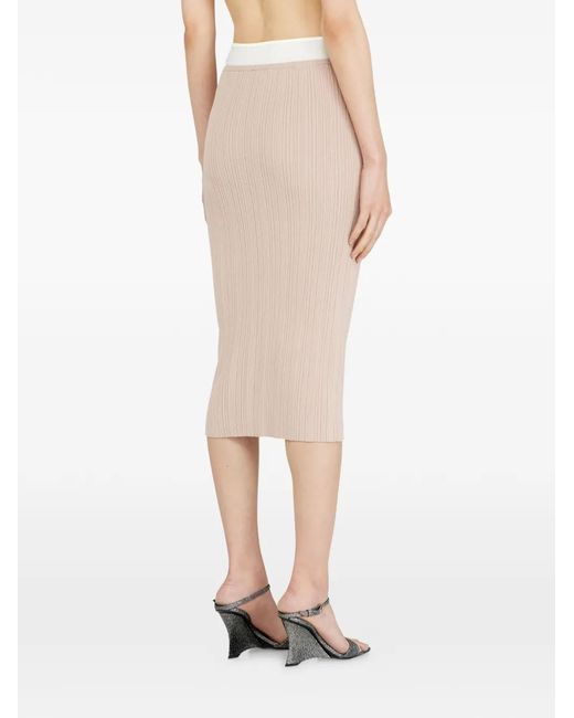 DIESEL White Midi M-Zinia Skirt