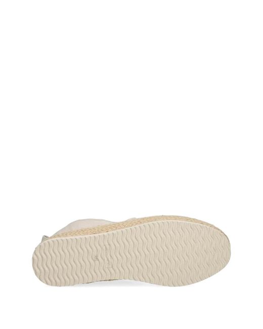 Gant White Embroidered Logo-Patch Espadrilles