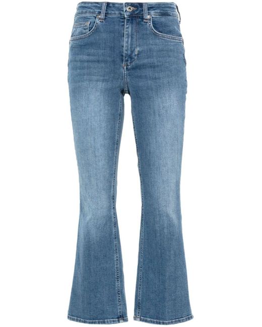 Liu Jo Blue Cropped Bootcut Jeans