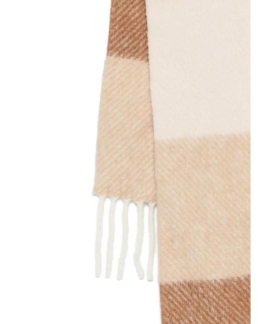 Loewe Natural Écharpe Rayée À Franges
