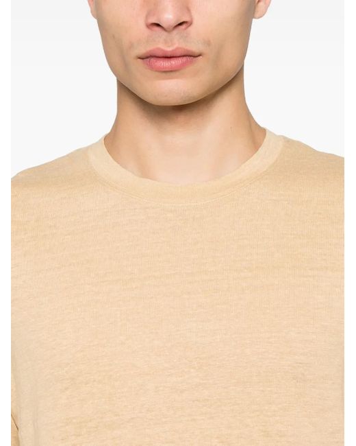 メンズ Sandro リネン Tシャツ White