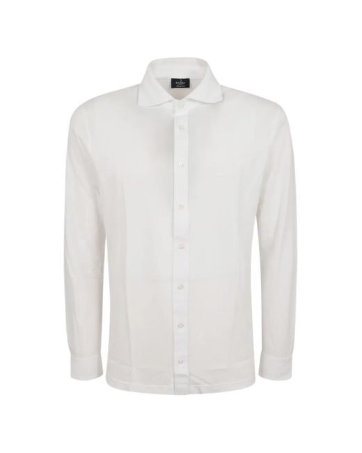 Barba Napoli White Long-Sleeve Shirt for men