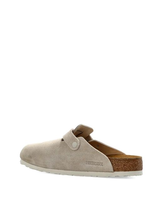 Birkenstock White Boston Buckle-Fastening Sandals for men