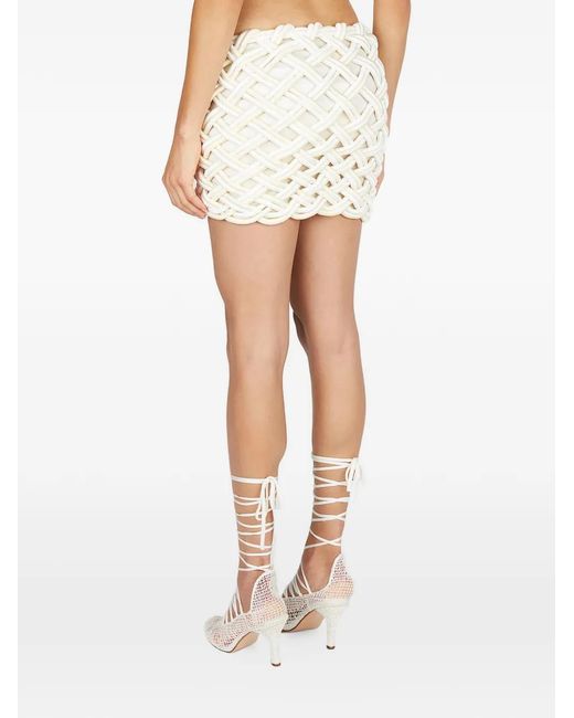 Isa Boulder Vines Mini-Rok in het White