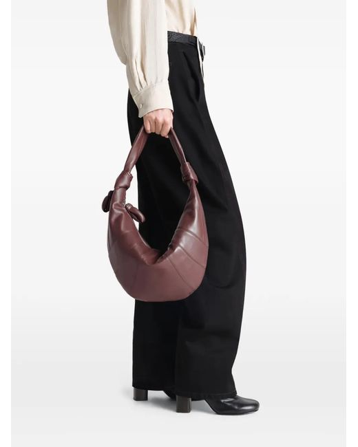 Lemaire Pink Croissant Leather Shoulder Bag