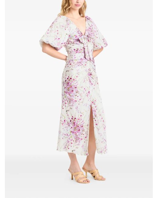 Cinq À Sept Purple Midsummer Bloom Brenton Kleid