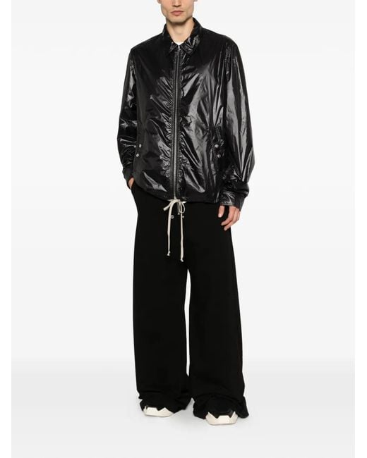 Rick Owens Black Veste À Fermeture Zippée for men