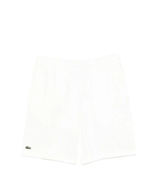 Lacoste White Logo Shorts
