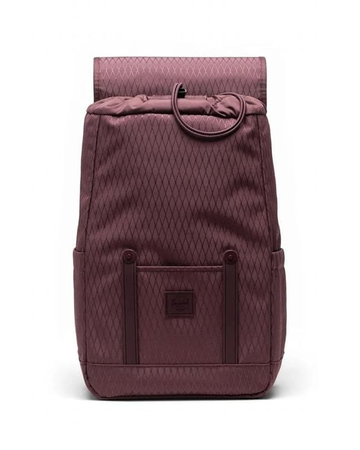 Herschel Supply Co. Purple Small Retreat Diamond-Quilted 17L Backpack