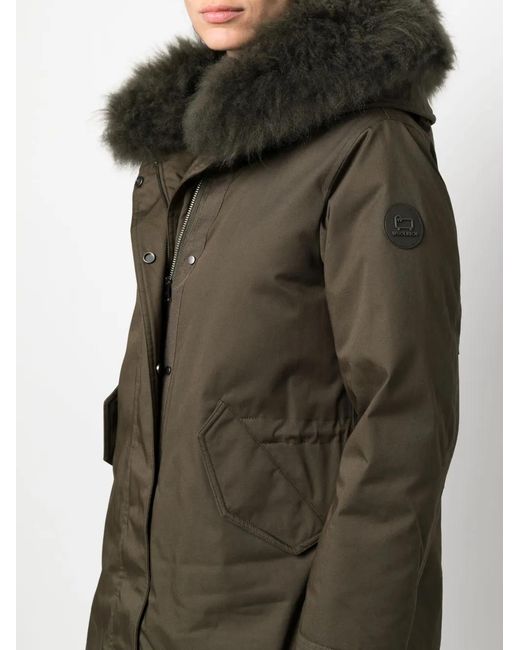 Woolrich Green Military Parka Coat