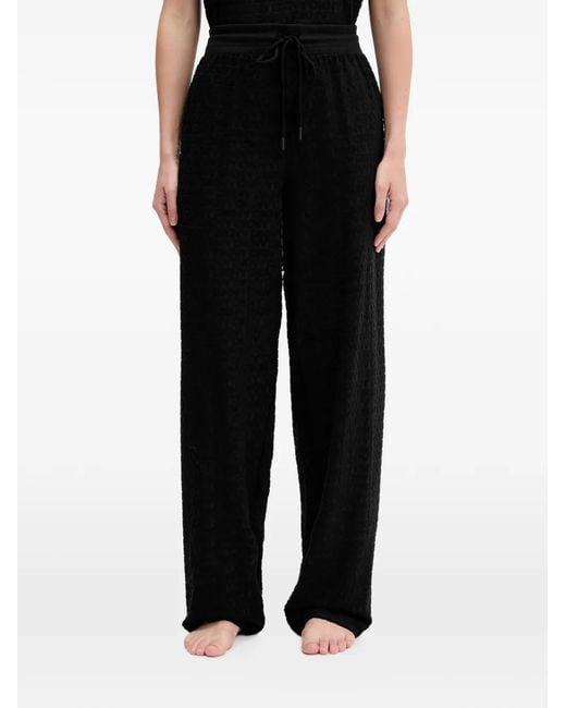 DKNY Black Escarpins À Motif Pyjama
