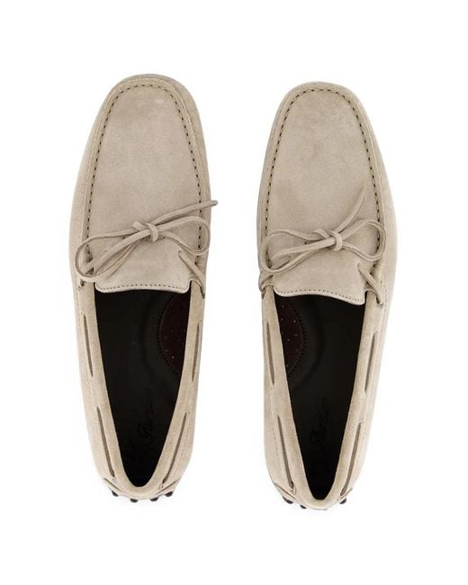 Aurélien White Softey Tie-Detail Loafers for men