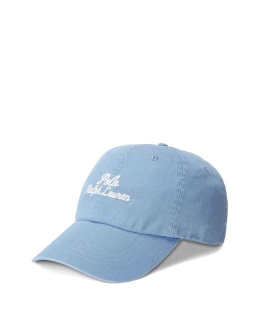 Polo Ralph Lauren Blue Logo-Embroidered Baseball Cap