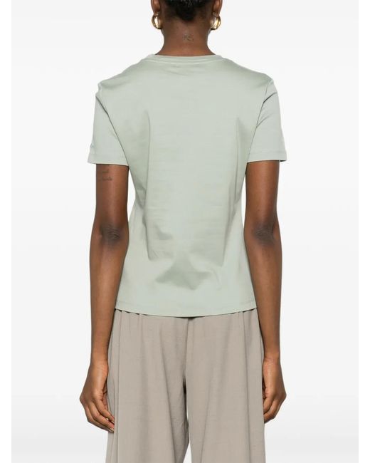 Max Mara Green Crew-Neck T-Shirt