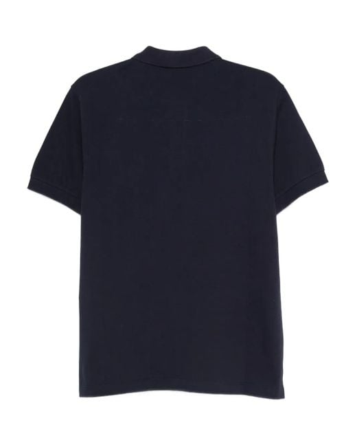 Bally Blue Logo-Patch Polo Shirt for men