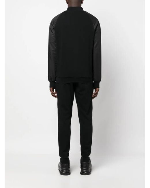 Philipp Plein Black Logo-Appliqué Tracksuit for men