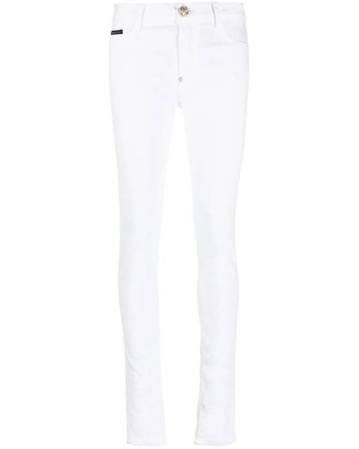 Philipp Plein White Slim Fit Jeggings