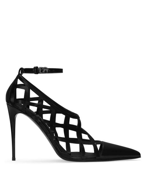 Dolce & Gabbana Gekooide Leren Pumps in het Black