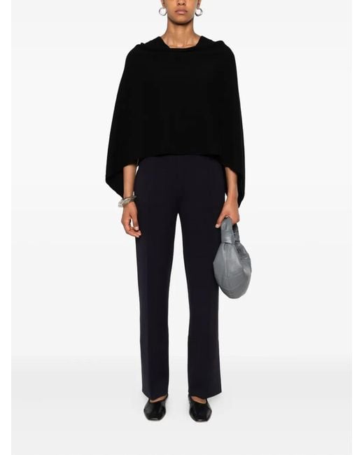 Bompard Black Cashmere Poncho