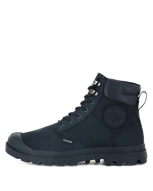 Palladium Blue Waterproof Lace-Up Boots