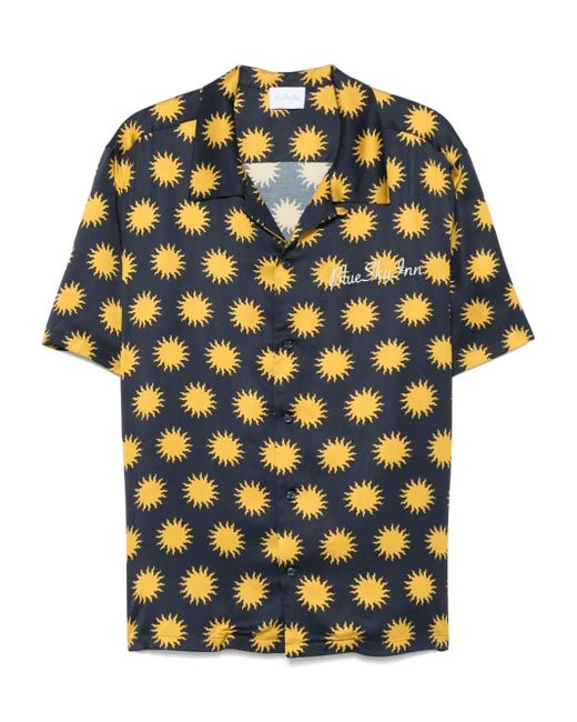 メンズ BLUE SKY INN Night Sun シャツ Blue
