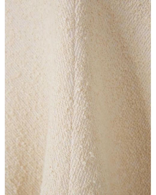 Khaite Natural V-Back Flared Skater Dress