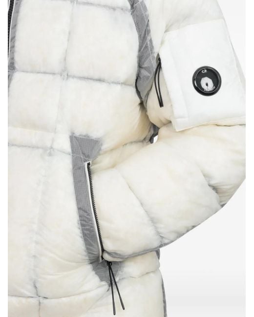 C P Company Natural Dd-Shell Quilted Puffer Jacket for men