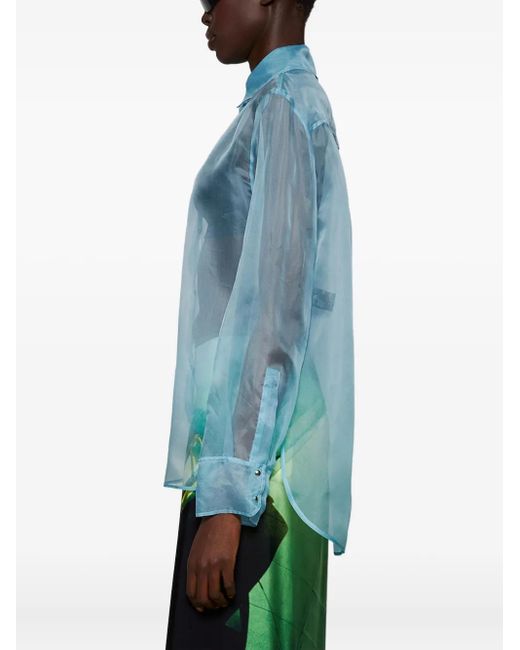 Camicia di David Koma in Blue