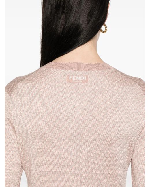 Fendi モノグラム カーディガン Pink