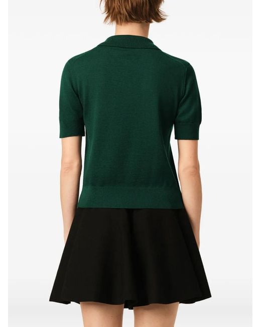 AMI Green Wool Polo