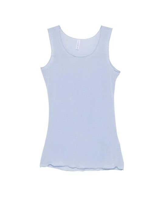 Daniele Fiesoli Blue Round-Neck Tank Top
