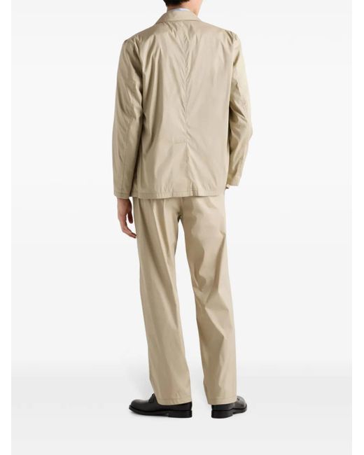 Prada Natural Mid-Rise Tapered Trousers for men