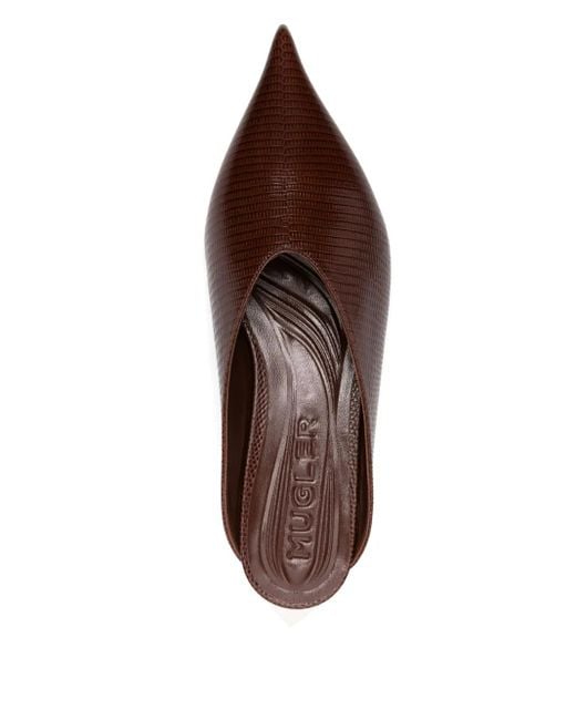 Mules Fang Mugler en coloris Brown