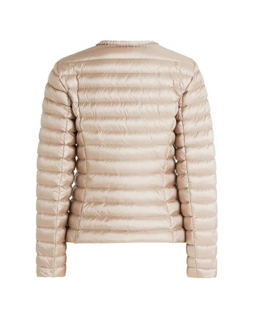 Betty Barclay Natural Quilted Ruffled Jacket