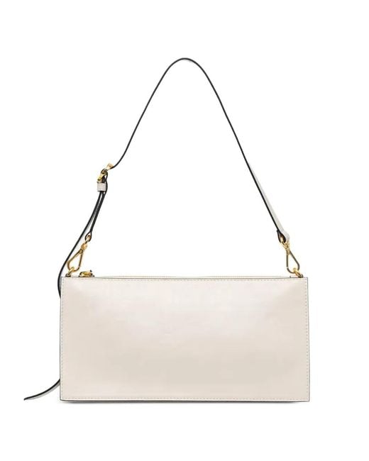 Pollini Natural Sac Cabas À Logo Embossé