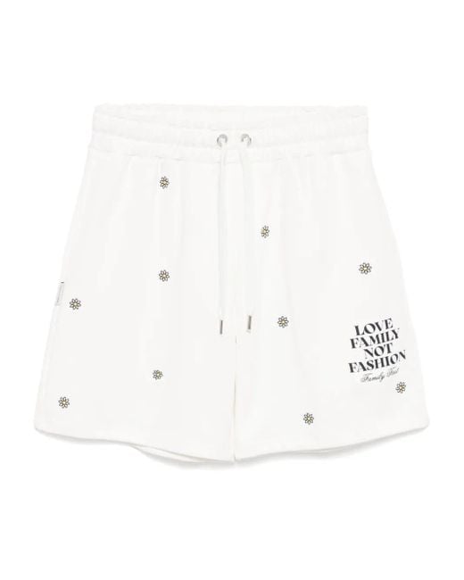 FAMILY FIRST Shorts Mit Logo-Print in White für Herren